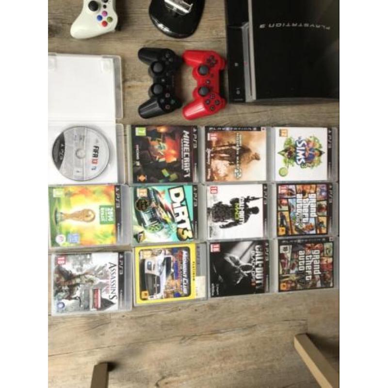 Playstation 3: veel spellen + 3 controllers