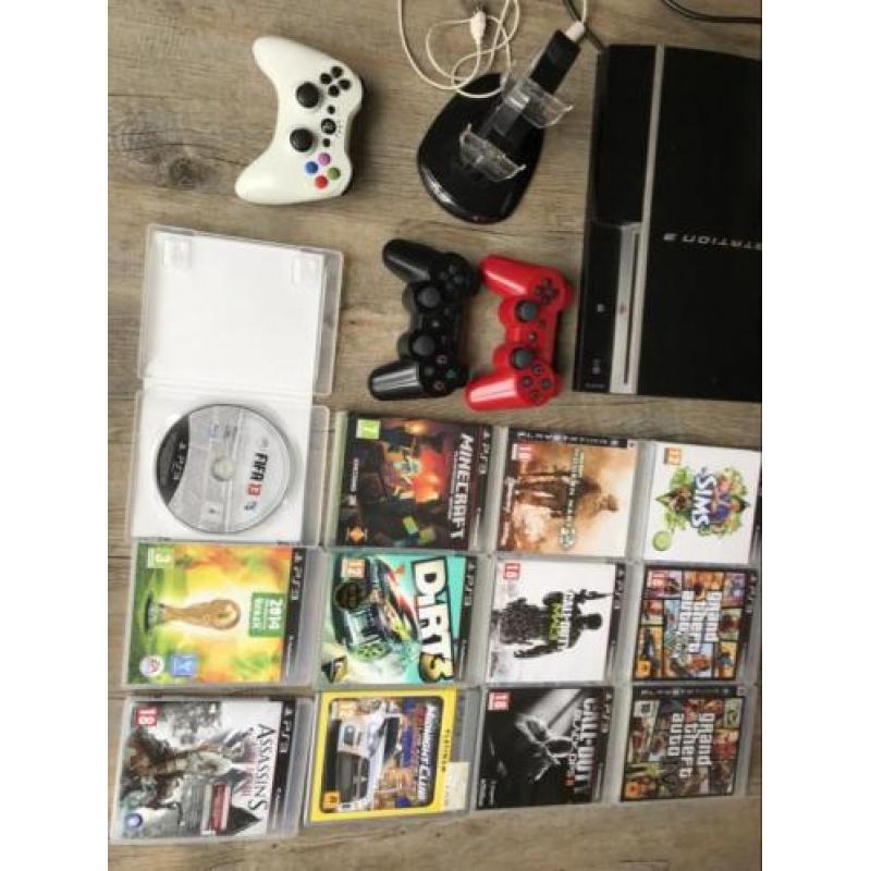 Playstation 3: veel spellen + 3 controllers