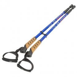 Nordic Walking stokken, verstelbaar, antishock blauw 401503